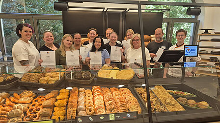 Attraktive Warenpräsentation im Verkauf